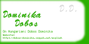 dominika dobos business card